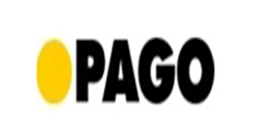 A yellow sun with the word pagos written in it.